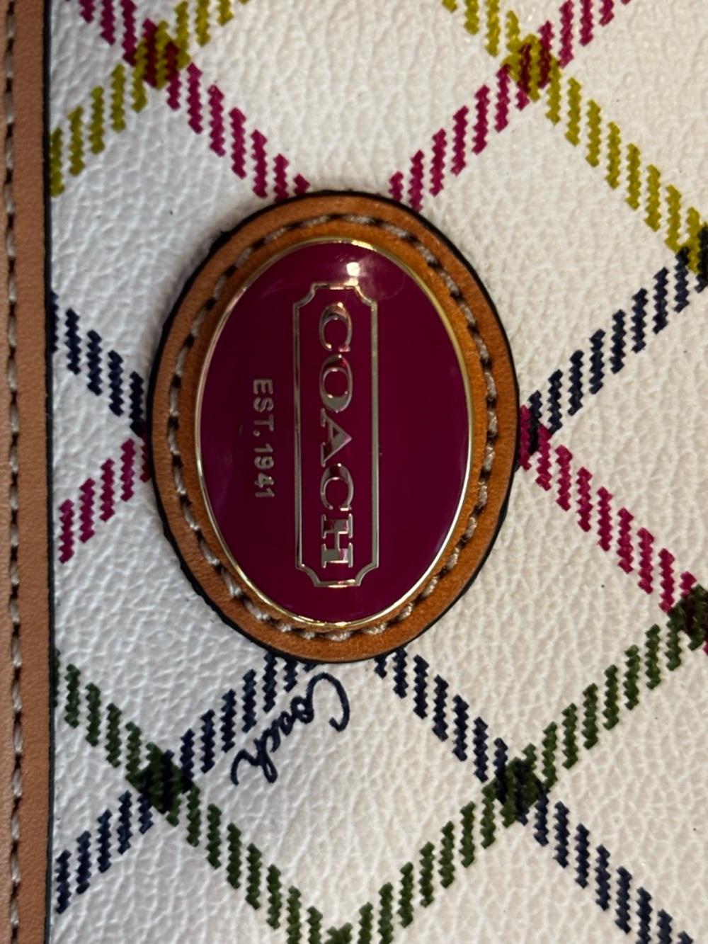 Coach Peyton Tattersall Field Crossbody bag - Picture 8 of 8